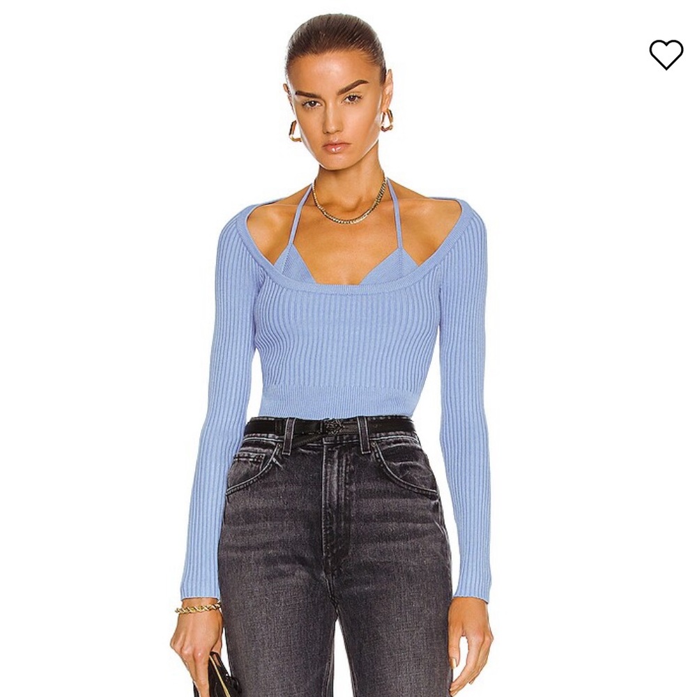 Jonathan Simkhai Jayline Top Perwinkle size S NWT